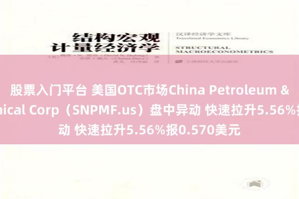 股票入门平台 美国OTC市场China Petroleum & Chemical Corp（SNPMF.us）盘中异动 快速拉升5.56%报0.570美元