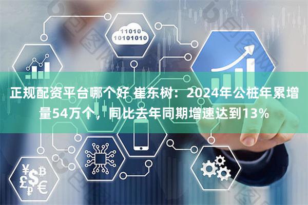 正规配资平台哪个好 崔东树：2024年公桩年累增量54万个，同比去年同期增速达到13%