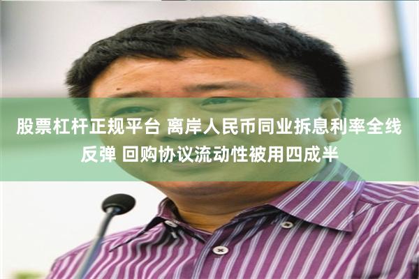 股票杠杆正规平台 离岸人民币同业拆息利率全线反弹 回购协议流动性被用四成半