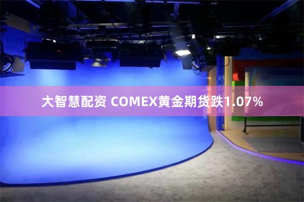 大智慧配资 COMEX黄金期货跌1.07%