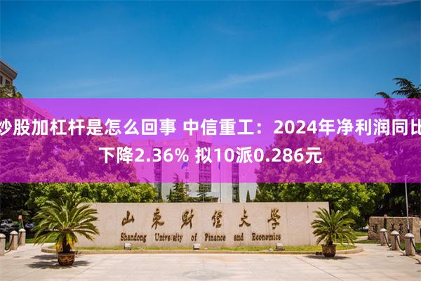 炒股加杠杆是怎么回事 中信重工：2024年净利润同比下降2.36% 拟10派0.286元