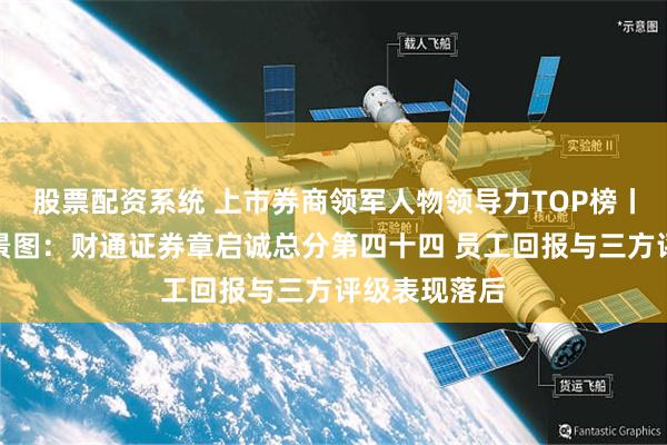 股票配资系统 上市券商领军人物领导力TOP榜丨行业数据全景图：财通证券章启诚总分第四十四 员工回报与三方评级表现落后